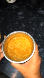 “Masala paste prepared for Keema Kofta Curry, finely ground onion, garlic, ginger and whole spices”