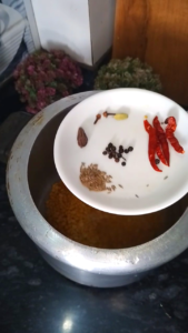 Preparing chana dal paratha stuffing