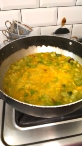 Cooked Ridge Gourd Releasing Natural Water During Cooking