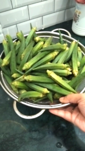 Fresh Green Okra (Bhindi) for Homemade Recipe