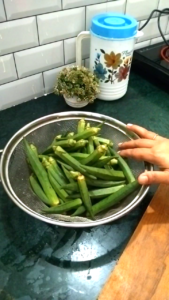 Fresh Bhindi (Okra) for Dahi Bhindi Recipe